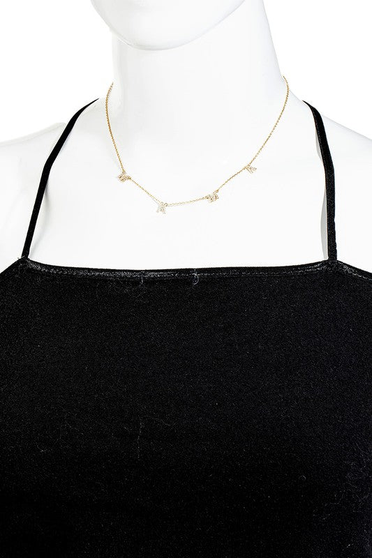 Lenny Rhinestone Mama Necklace (2 Colors!)
