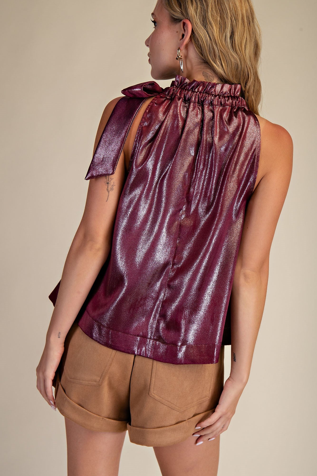 Lonnie Neck Tie Top