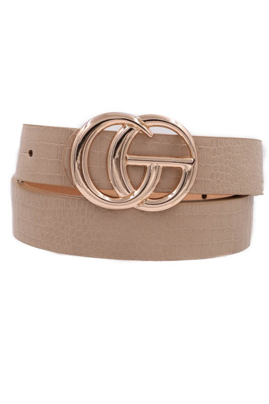 Gabby Crocodile Buckle Belt (2 Colors!)