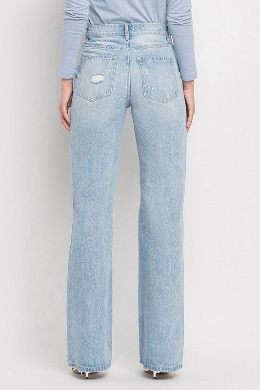 VERVET Sunny Straight Leg Distressed Jeans FINAL SALE
