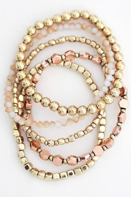 Lana Gold Beaded Bracelet Set