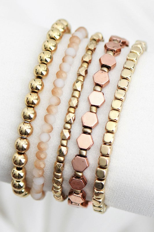 Lana Gold Beaded Bracelet Set