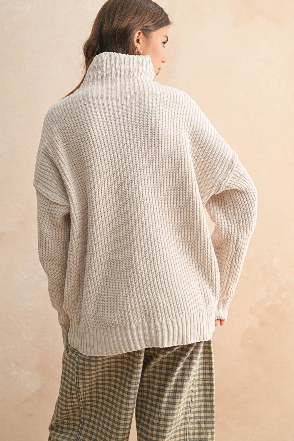 Chauncey High Neck Chenille Sweater