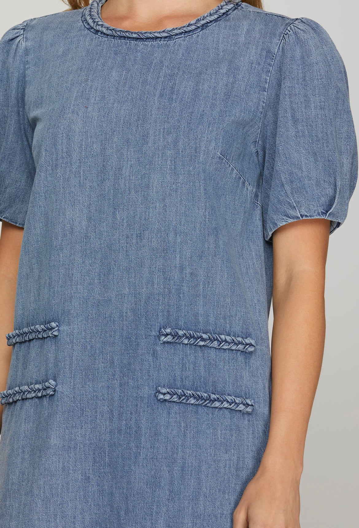 Drayson Denim Puff Sleeve Dress