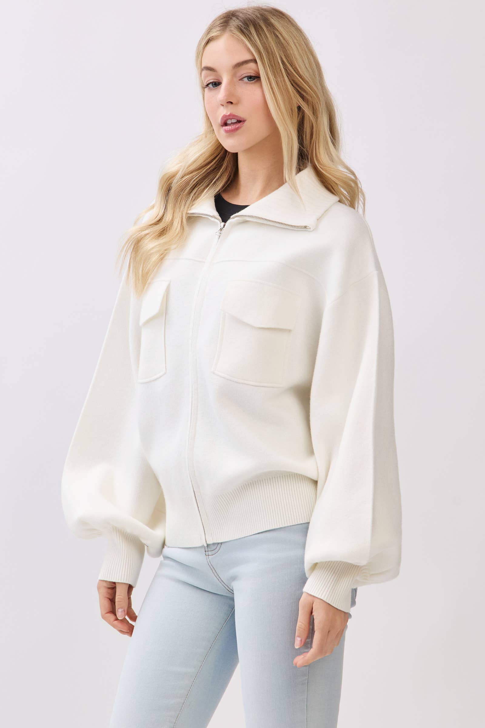 Vayle Sweater Bomber Jacket