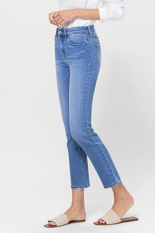 Walsh High Rise Cropped Straight Jeans