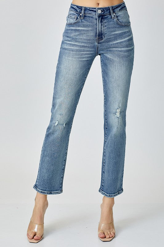 RISEN Jake Mid Rise Slim Jeans