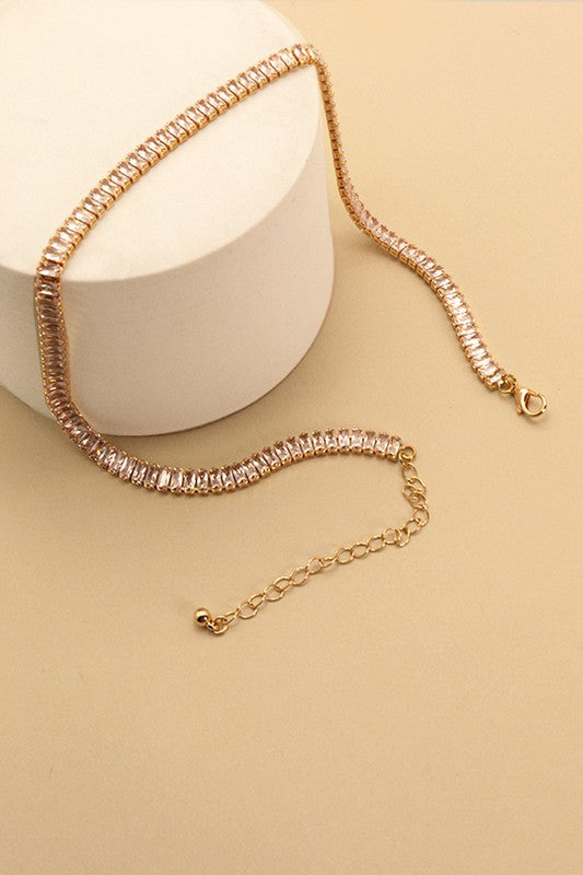 Genie Baguette Stone Necklace (2 Colors!)