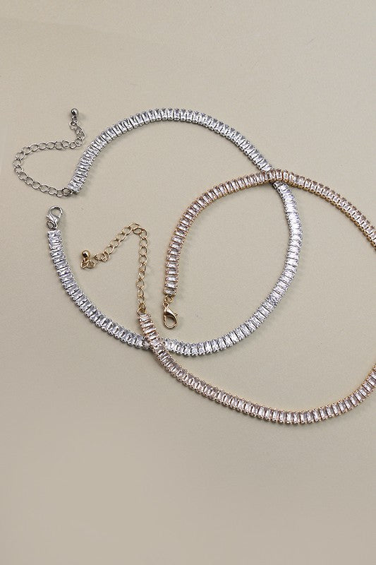 Genie Baguette Stone Necklace (2 Colors!)