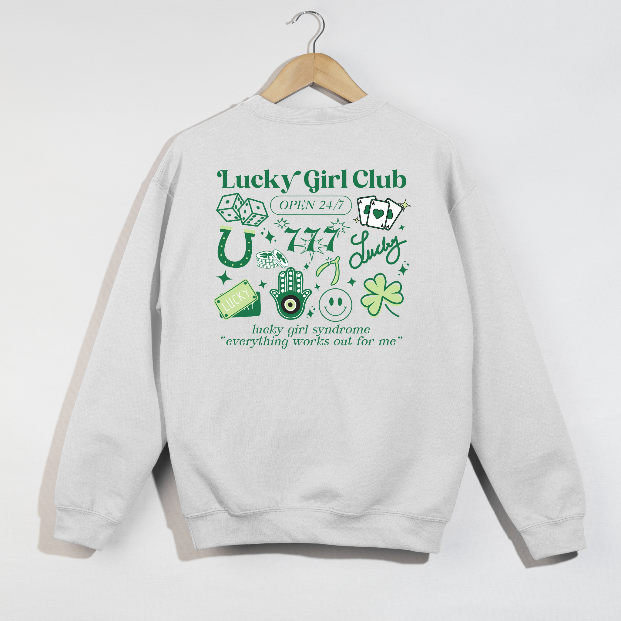 Lucky Girl Club Sweatshirt FINAL SALE