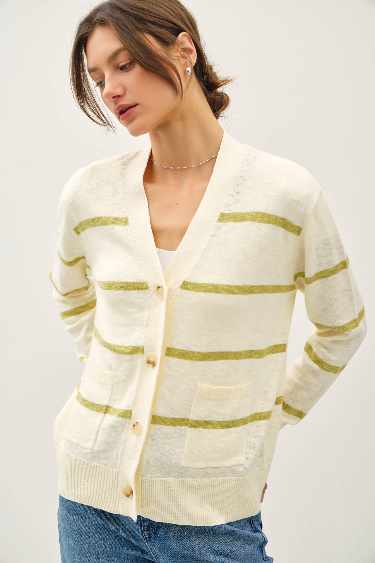 Fredie Stripe Cardigan