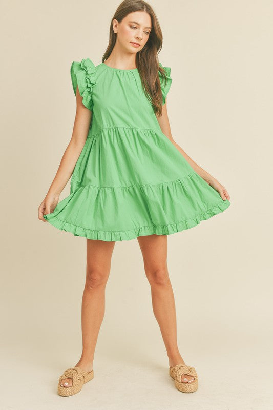 Barbie Green Ruffle Dress FINAL SALE
