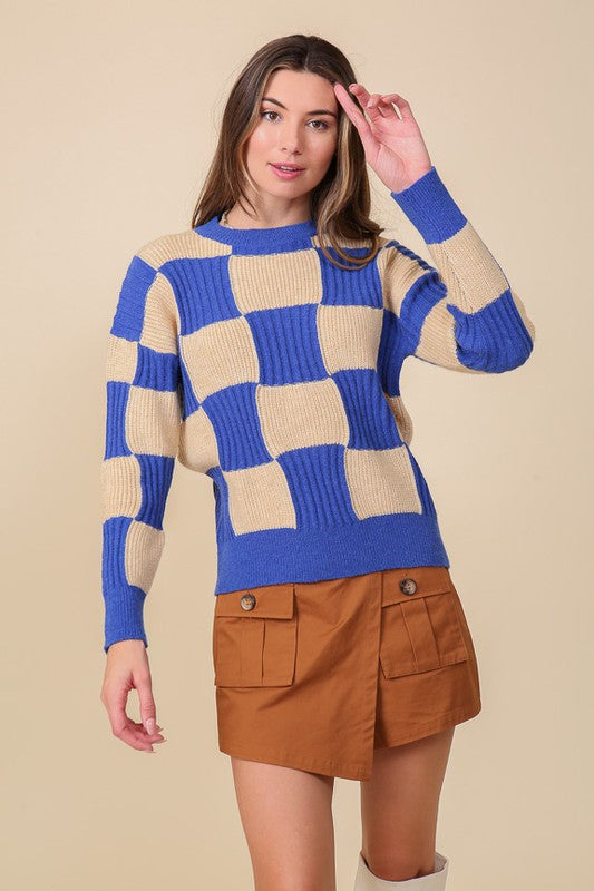 Lydia Check Sweater