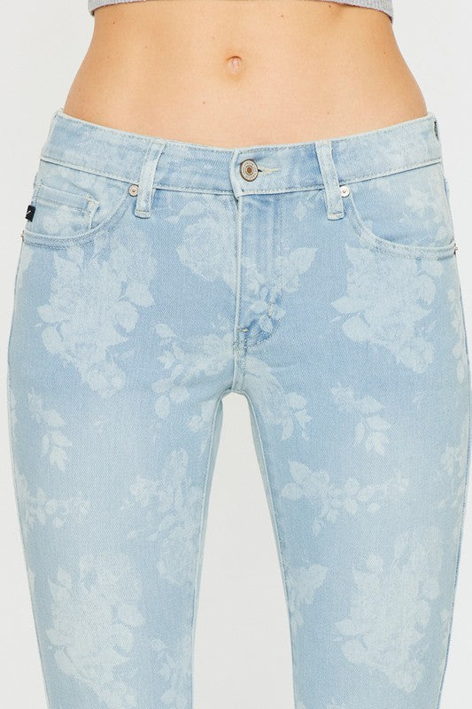 KANCAN Tatum Floral Flare Jeans