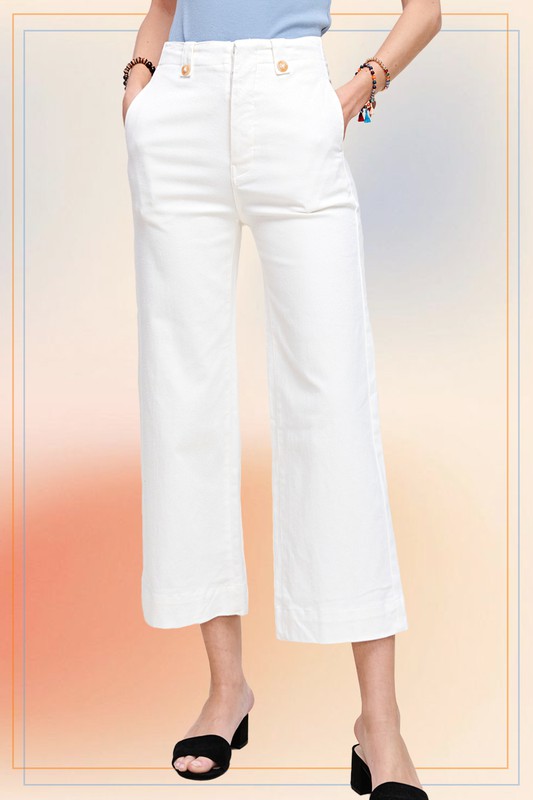 Norma Cropped White Pants FINAL SALE