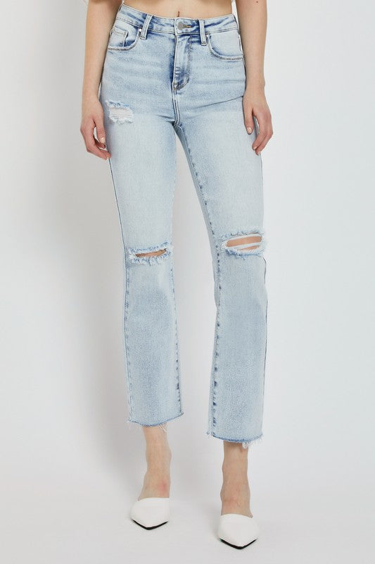 Vaughn Distressed Straight Jeans