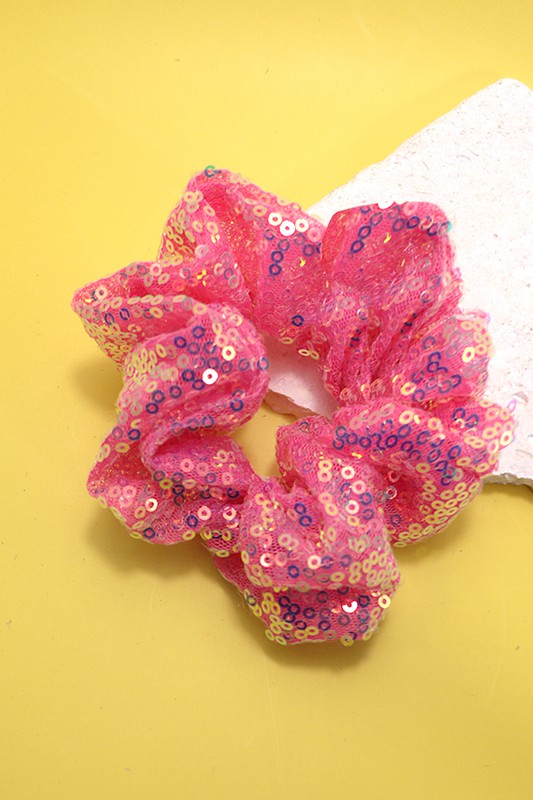 Macayle Chiffon Sequin Scrunchies (2 Colors!)