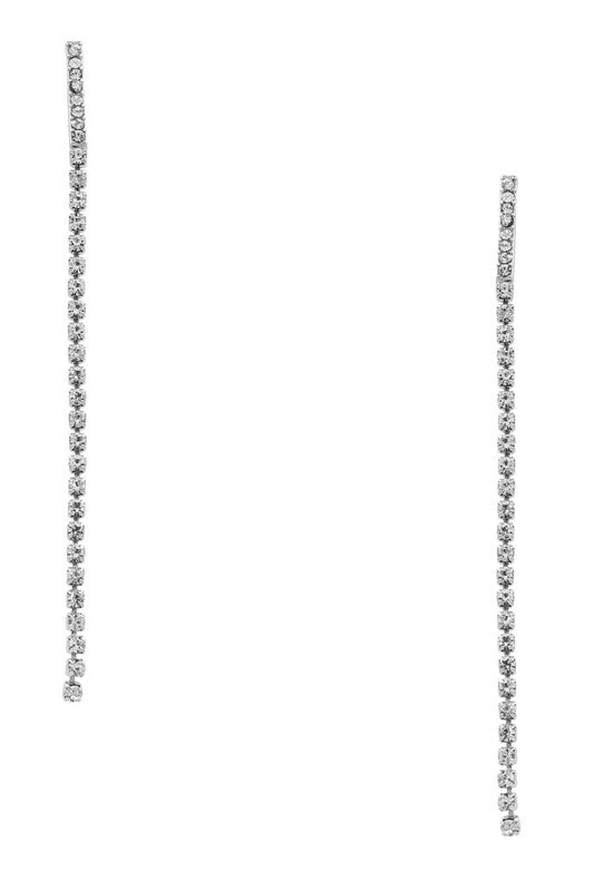 Rory Rhinestone Tassel Earrings