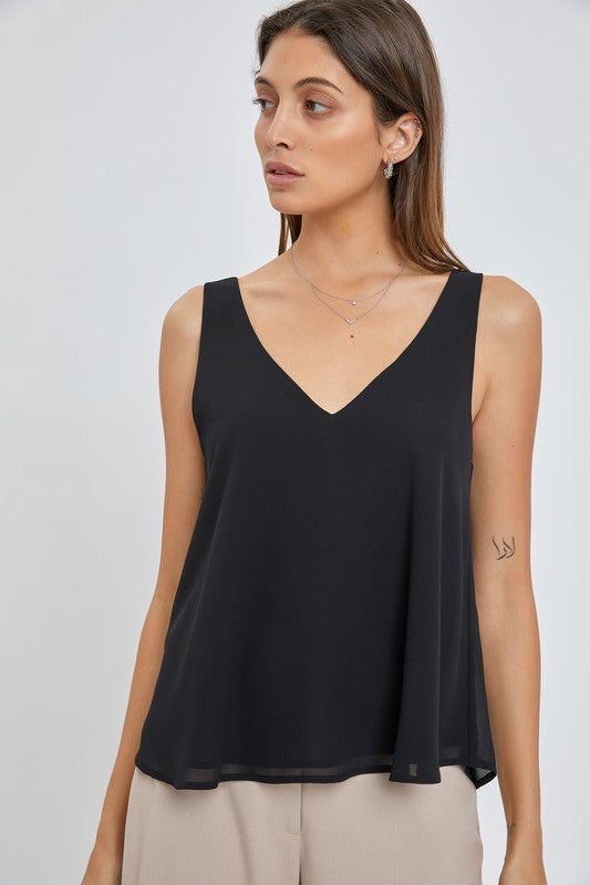 Paige Sleeveless Solid Top