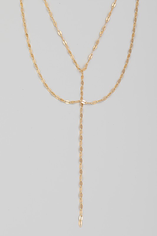 Channon Layered Y Necklace