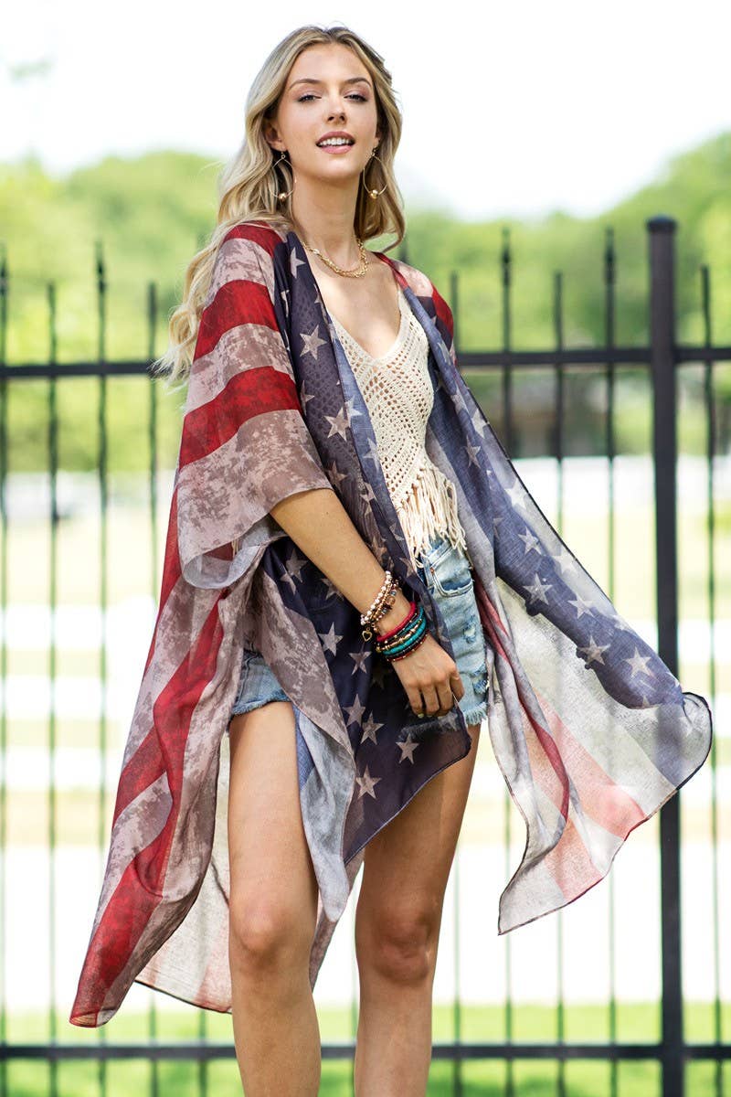 Soper Vintage Stars & Stripes Kimono