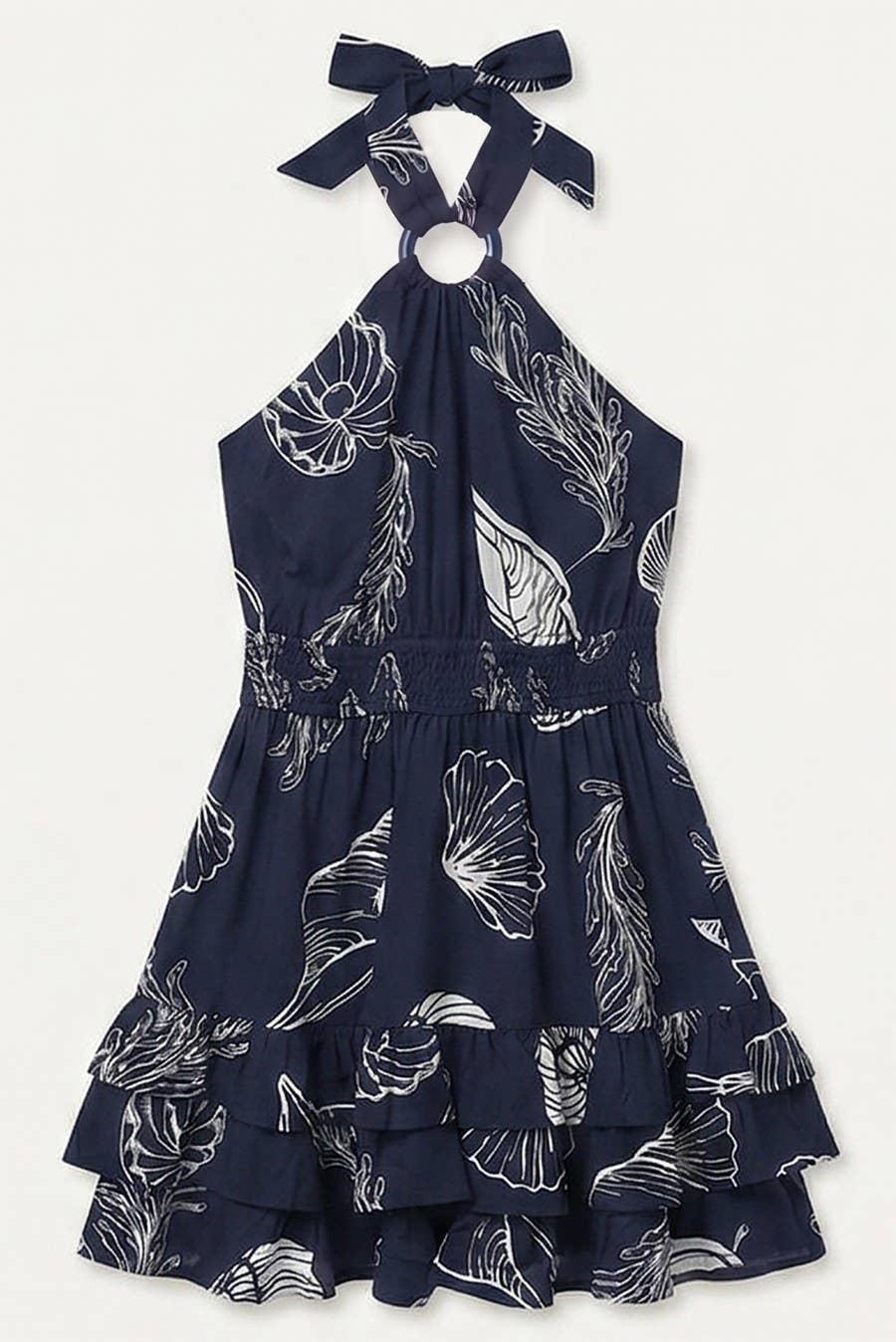 Boya Halter Tie Neck Mini Dress