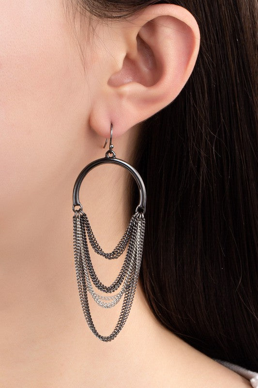 Mae Chain Fringe Earrings