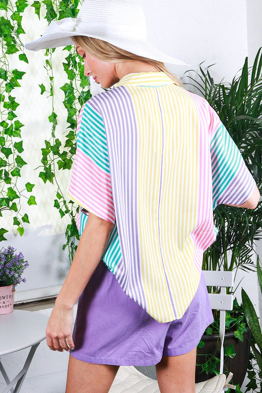 Stila Stripe Button Down Shirt