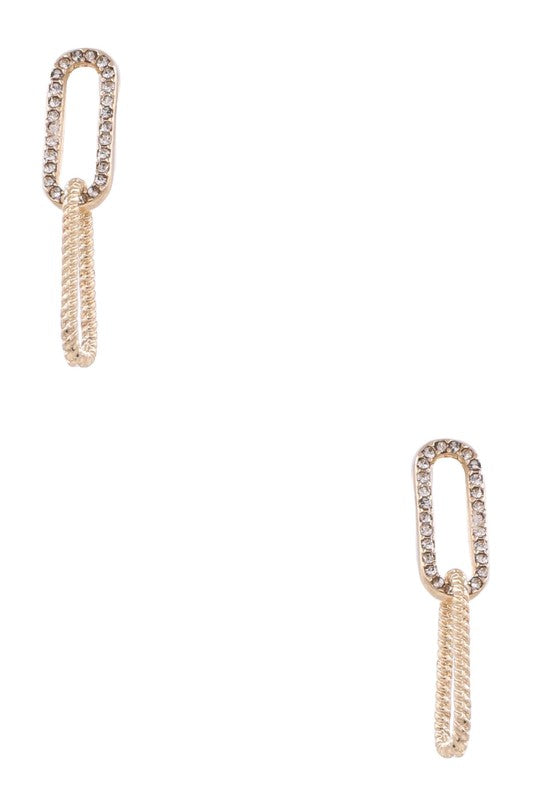 Selena Paperclip Drop Earrings (2 Colors!)