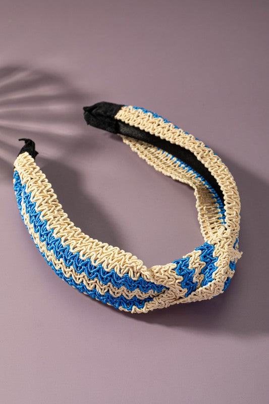 Glendah Stripe Straw Headband (3 Colors!)