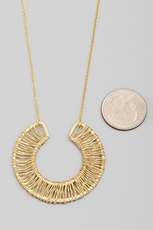 Sibley Wire Circle Necklace (2 Colors!)