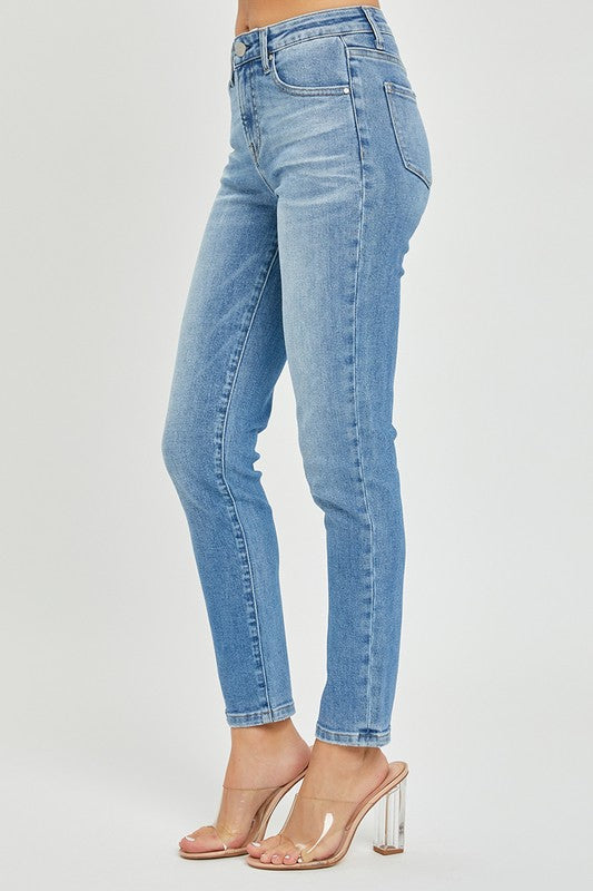 Risen Mora Mid Rise Relaxed Skinny Jeans