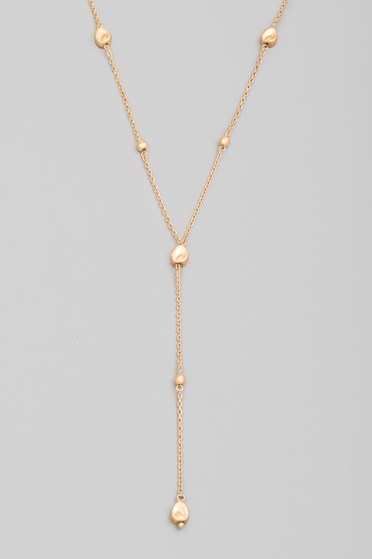 Brandice Teardrop Lariat Necklace (2 Colors!)