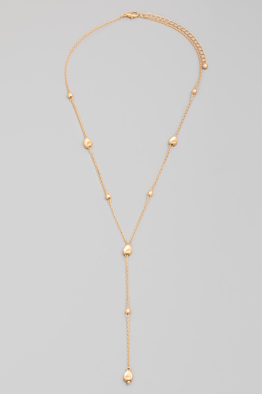 Brandice Teardrop Lariat Necklace (2 Colors!)