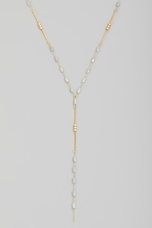 Sefton Beaded Lariat Necklace