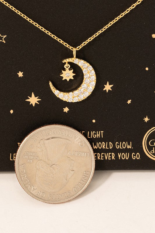 Camilla Star and Moon Necklace