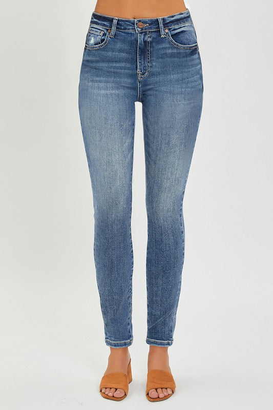 RISEN Jane Mid Rise Ankle Skinny Jeans