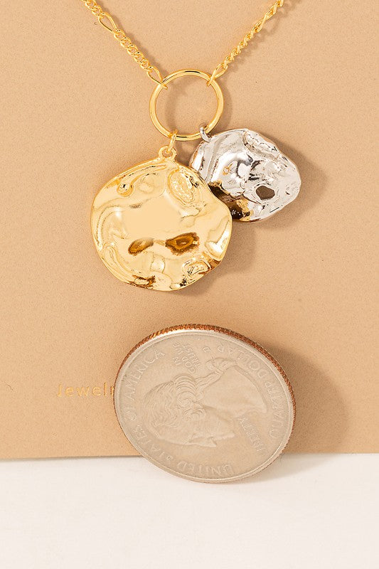 Berdine Dainty Coin Necklace
