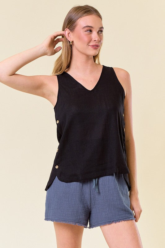 Barker V Neck Top FINAL SALE