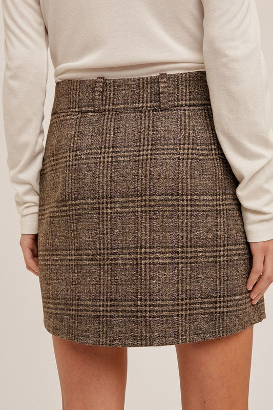 Hamilton Plaid Mini Skirt