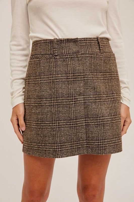 Hamilton Plaid Mini Skirt