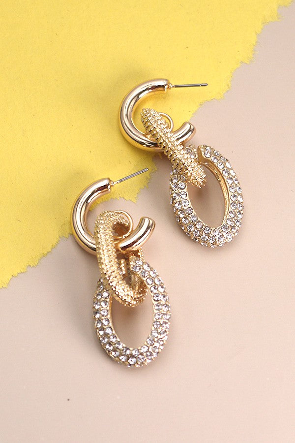 Ember Paperclip Earrings