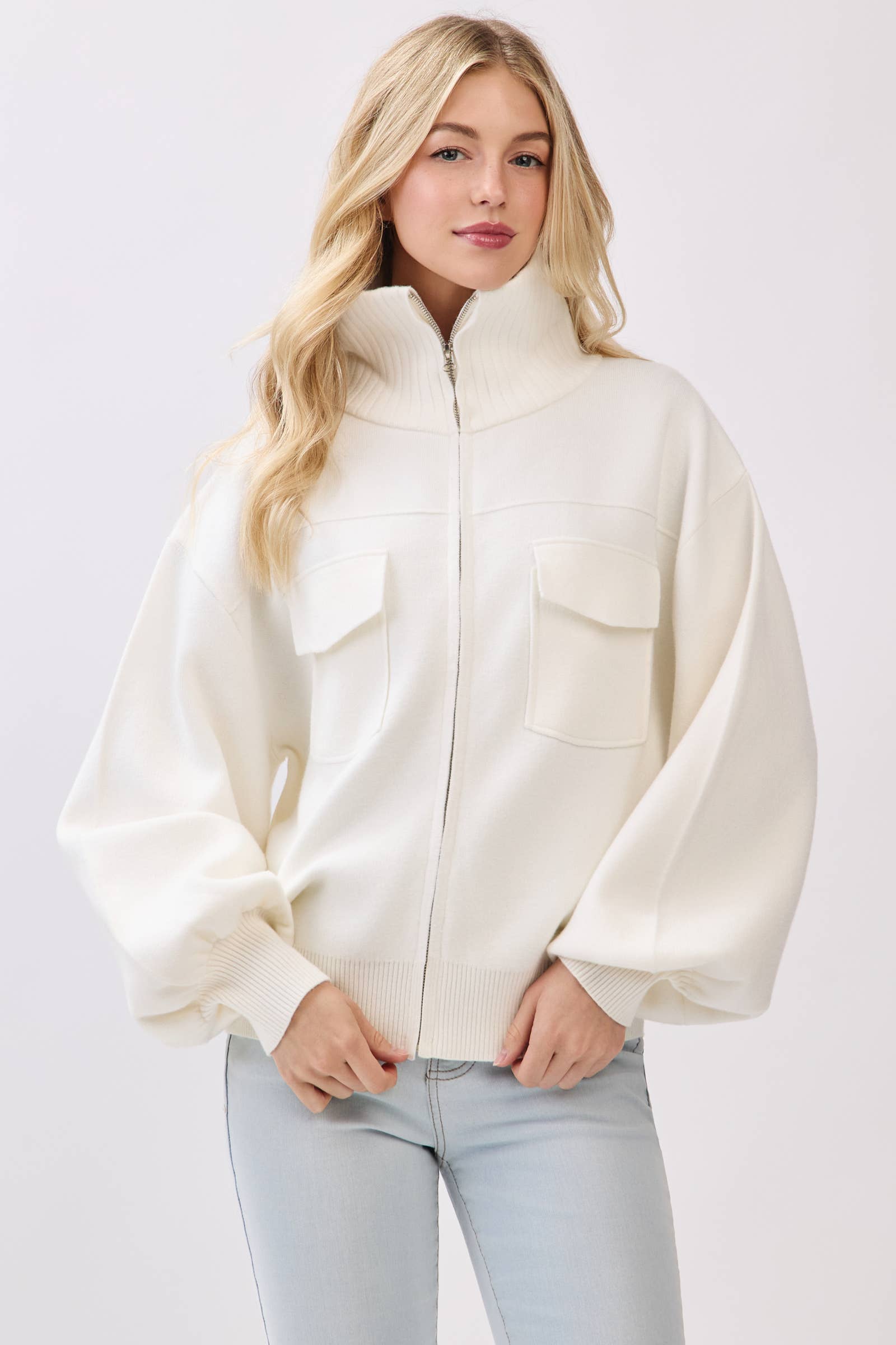 Vayle Sweater Bomber Jacket