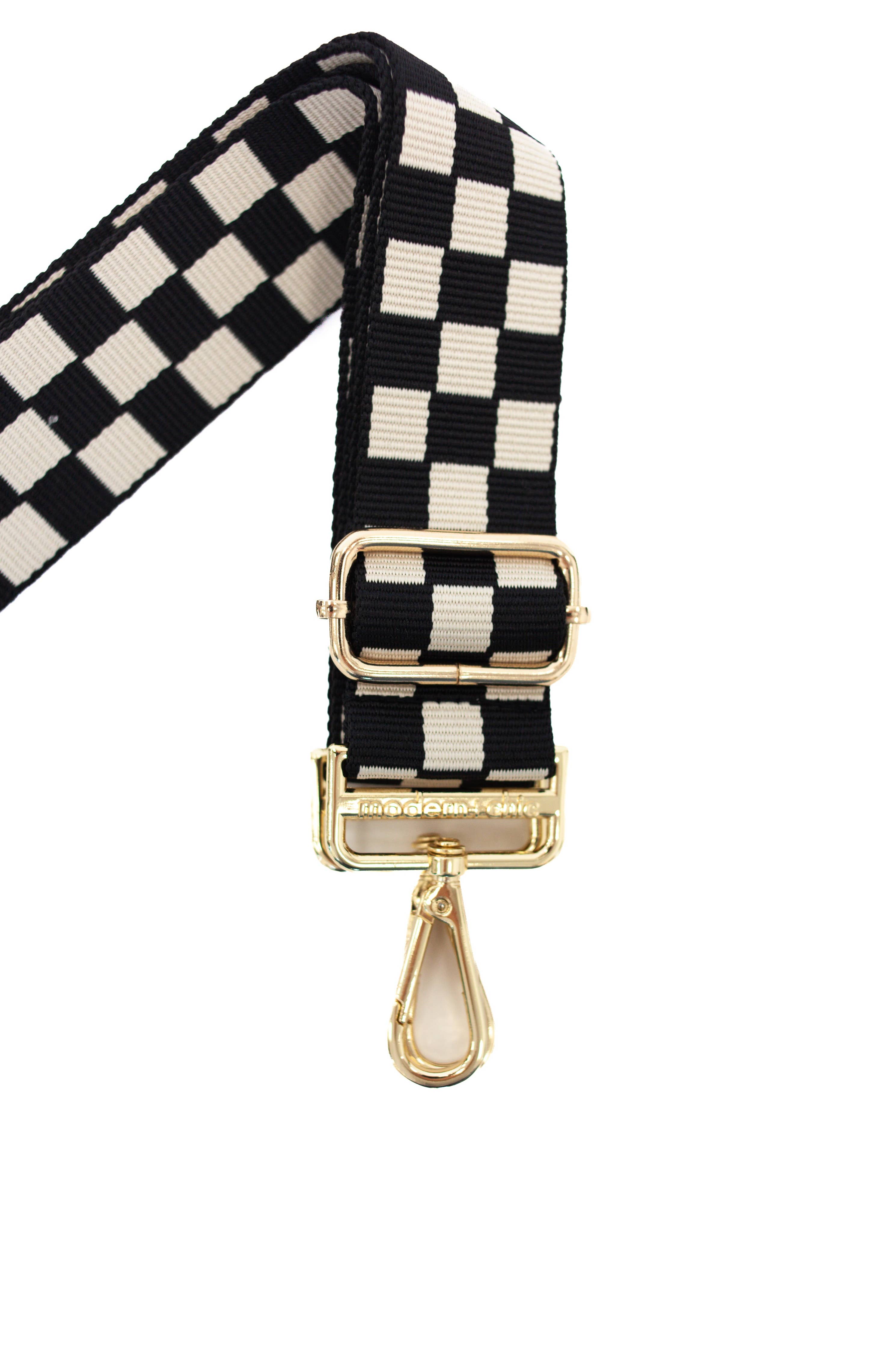 Lizzie Checkered Adjustable Strap Bag