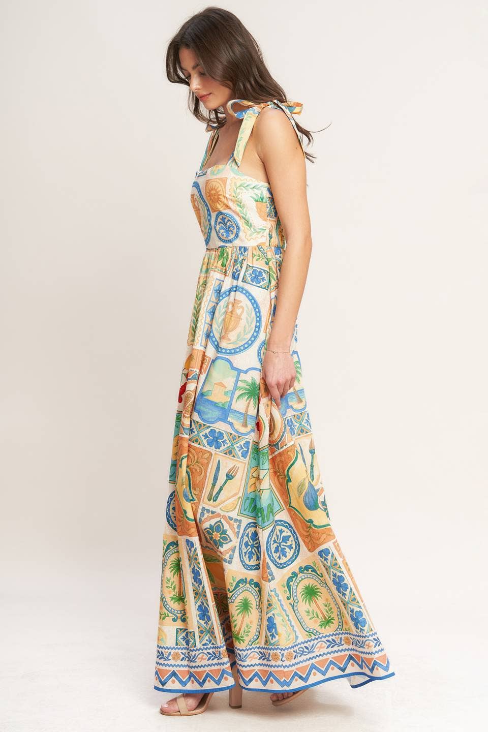 Haven Printed Maxi Dress