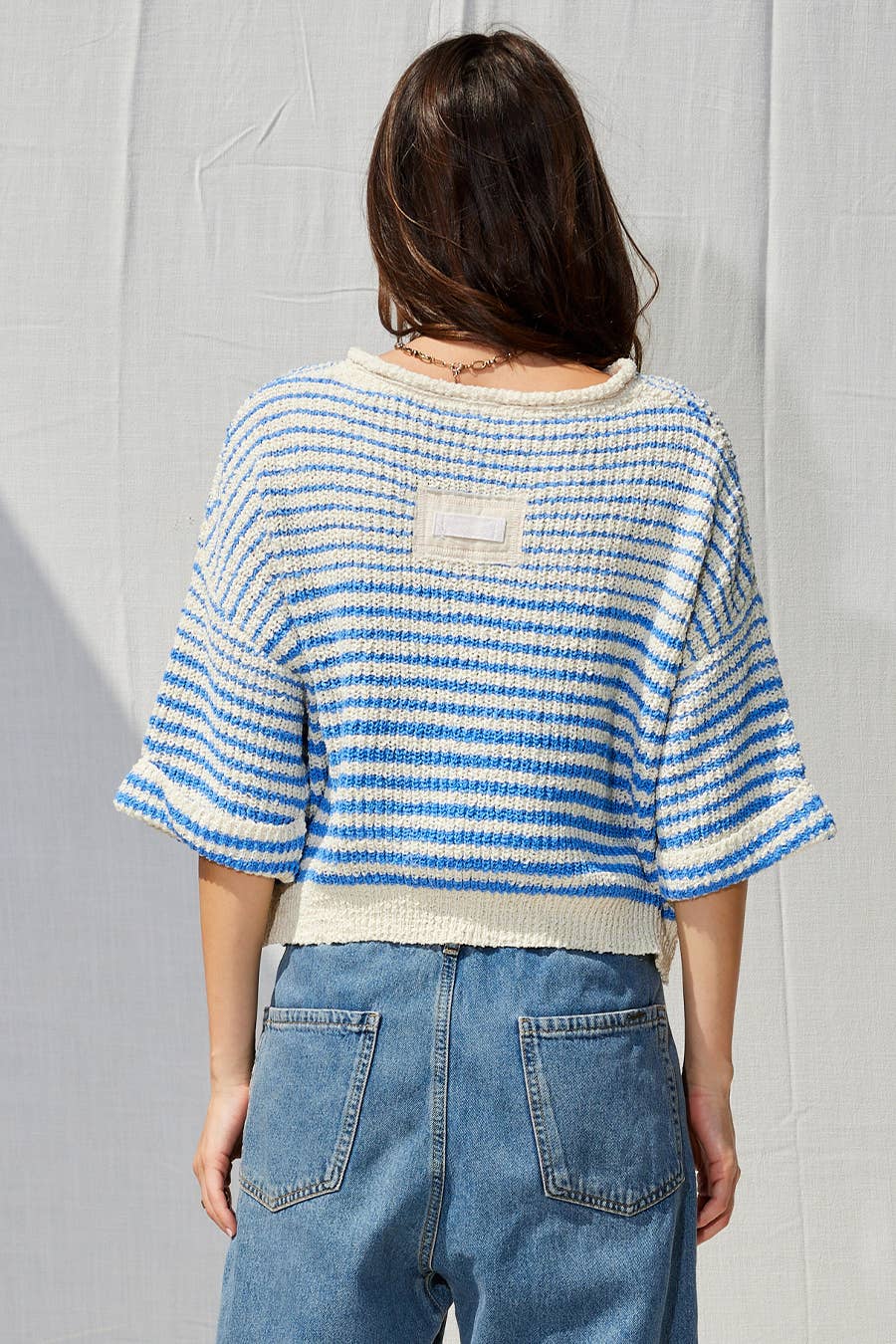 Morgan Lightweight Striped Slouchy Sweater