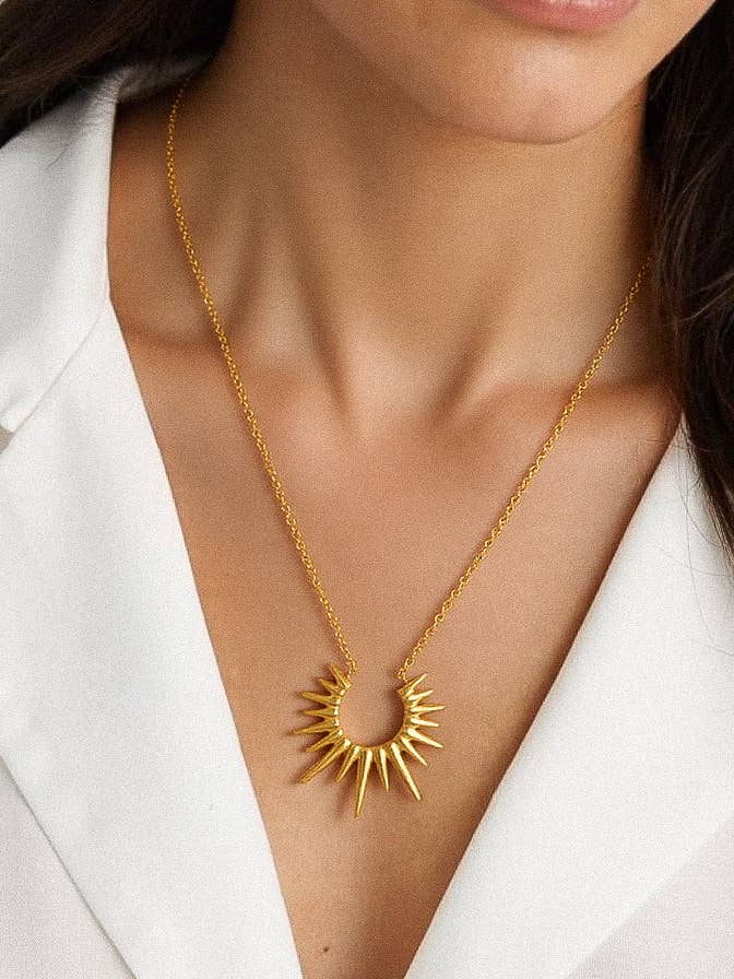 Flânerie by MAIQ Muse Non-Tarnish Gold Sun Necklace