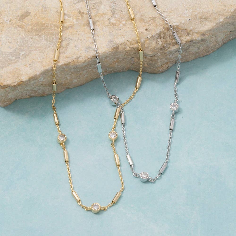 Adi Station Bar Chain Necklace