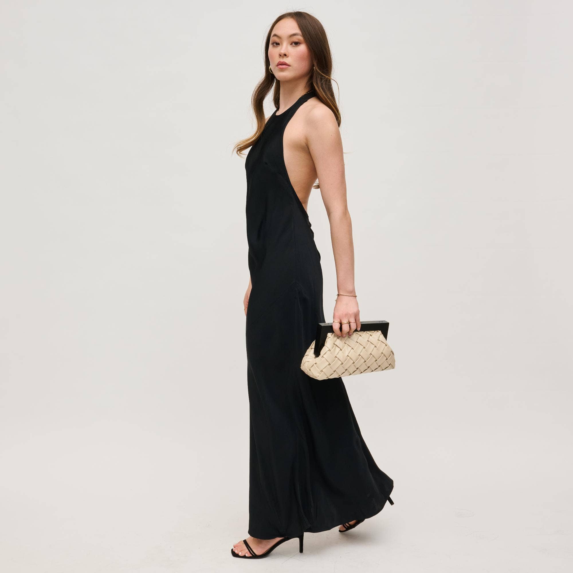 Jamie Woven Wooden Frame Clutch PREORDER