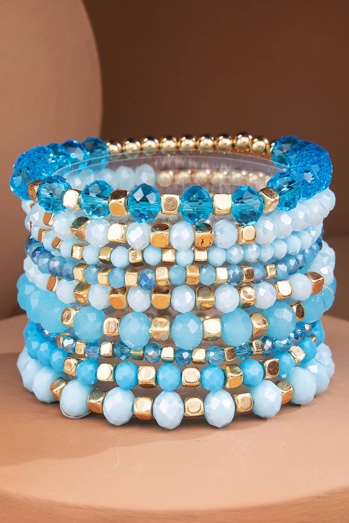 Steff Colorful Stackable Beaded Stretch Bracelets